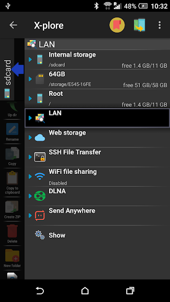 X-plore File Manager скриншот